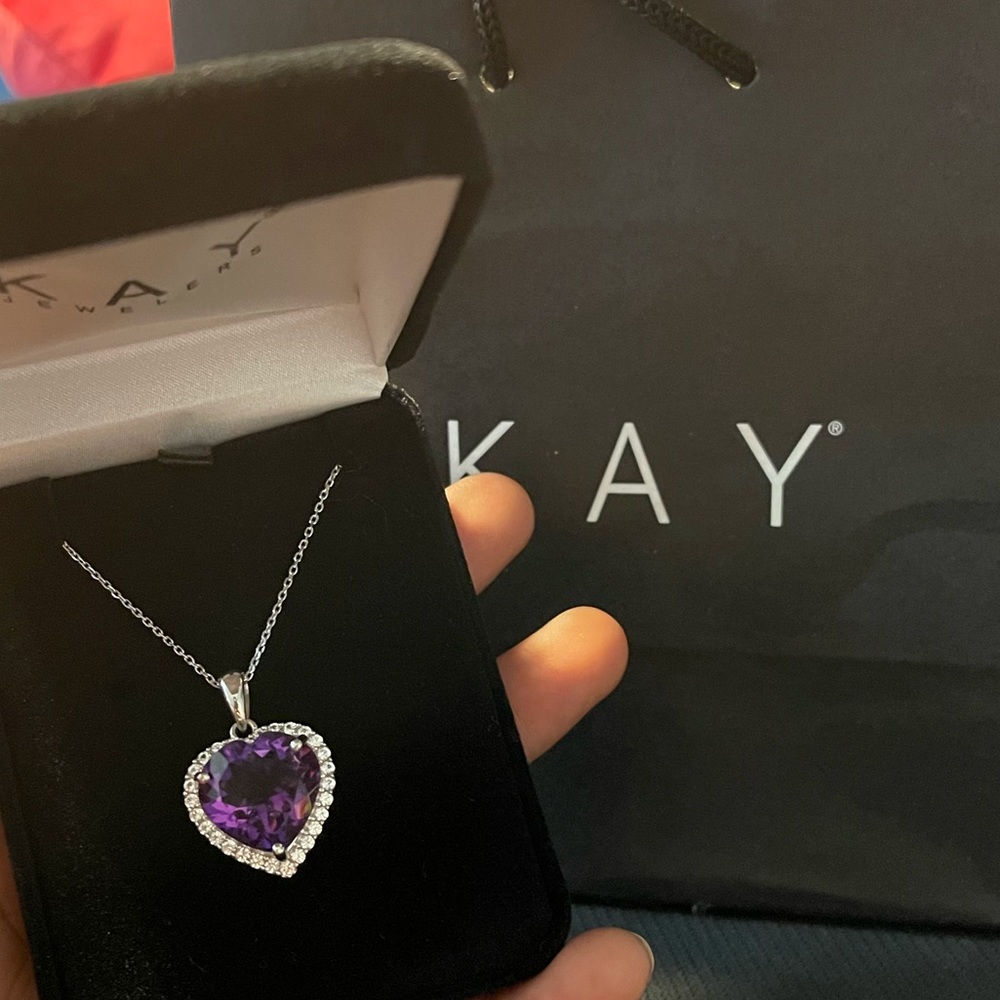 Kay Jewelers Genuine Amethyst Necklace